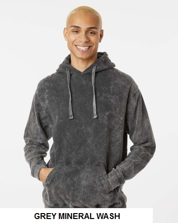 Dyenomite 854MW - Premium Fleece Mineral Wash Hooded Sweatshirt.  DYENOMITE  854MW