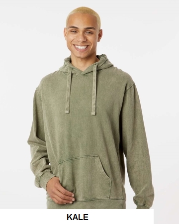 Dyenomite 854MW - Premium Fleece Mineral Wash Hooded Sweatshirt.  DYENOMITE  854MW