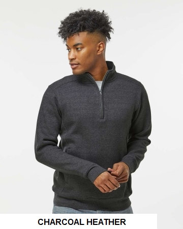 J. America 8717 - Heavyweight Fleece Quarter-Zip Sweatshirt.  J AMER  8717