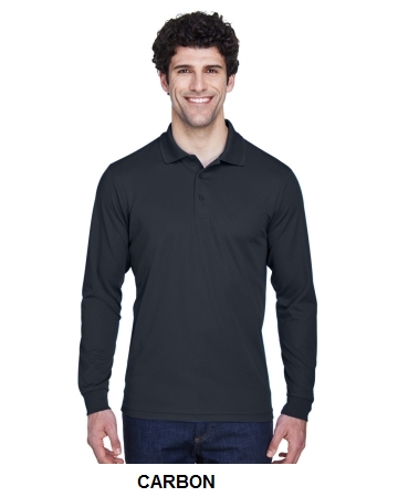 CORE365 Mens Pinnacle Performance Long-Sleeve Pique Polo.  CORE365  88192