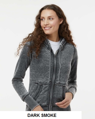 J. America 8913 - Women's Zen Fleece Full-Zip Hooded Sweatshirt.  J AMERICA  8913