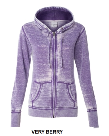 J. America 8913 - Women's Zen Fleece Full-Zip Hooded Sweatshirt.  J AMERICA  8913