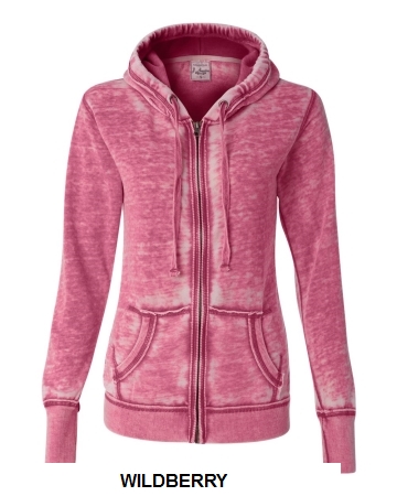 J. America 8913 - Women's Zen Fleece Full-Zip Hooded Sweatshirt.  J AMERICA  8913