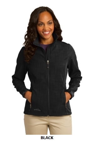 Eddie Bauer® Ladies Shaded Crosshatch Soft Shell Jacket. EB533.