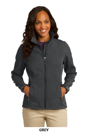 Eddie Bauer® Ladies Shaded Crosshatch Soft Shell Jacket. EB533.