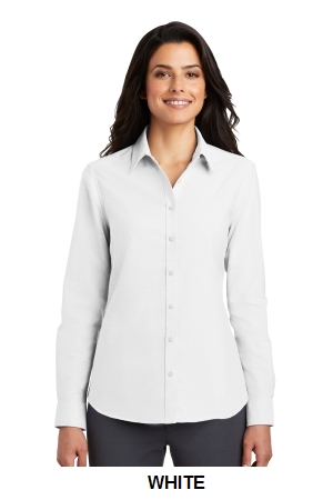 Port Authority Ladies SuperPro Oxford Shirt. L658.