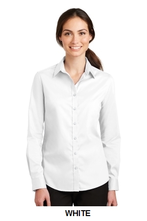 Port Authority® Ladies SuperPro™ Twill Shirt.  PORT A.  L663