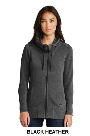 NEW ERA LADIES TRI-BLEND FLEECE FULL-ZIP HOODIE.  NEW ERA  LNEA511