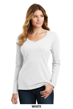 Port & Company Ladies Long Sleeve Fan Favorite V-Neck Tee. LPC450VLS.