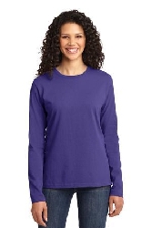 Port & Company® Ladies Long Sleeve Core Cotton Tee. LPC54LS.