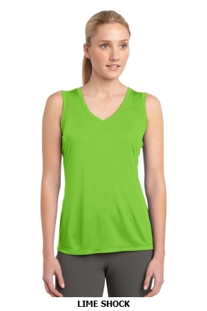 Sport-Tek™ Ladies Sleeveless PosiCharge™ Competitor™ V-Neck Tee. LST352.