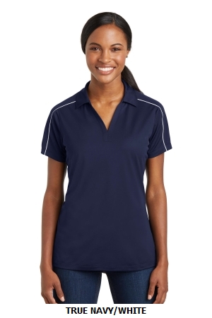 Sport-Tek Ladies Micropique Sport-Wick Piped Polo. LST653.