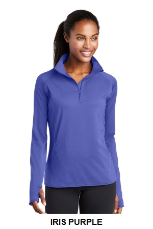 Sport-Tek Ladies Sport-Wick Stretch 1/2-Zip Pullover.  SPORT-TEK  LST850