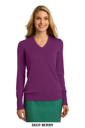 Port Authority Ladies V-Neck Sweater. LSW285.