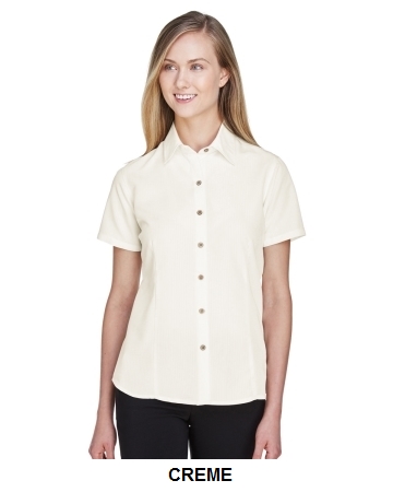 Harriton Ladies' Barbados Textured Camp Shirt.  HARRITON  M560W