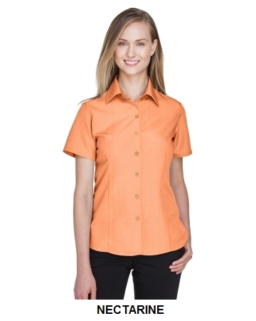 Harriton Ladies' Barbados Textured Camp Shirt.  HARRITON  M560W