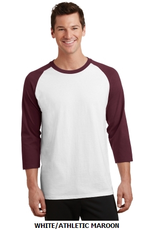 Port & Company® Core Blend 3/4-Sleeve Raglan Tee. PC55RS.