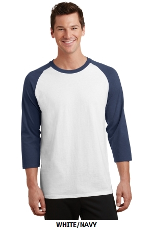 Port & Company® Core Blend 3/4-Sleeve Raglan Tee. PC55RS.