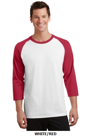 Port & Company® Core Blend 3/4-Sleeve Raglan Tee. PC55RS.