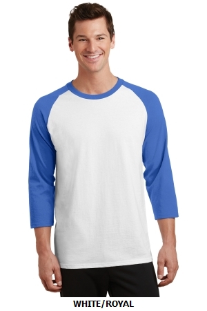 Port & Company® Core Blend 3/4-Sleeve Raglan Tee. PC55RS.