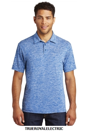 SPORT-TEK POSICHARGE ELECTRIC HEATHER POLO.  SPORT-TEK  ST590