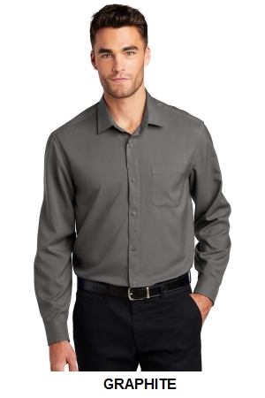 Port Authority Long Sleeve Performance Staff Shirt.  PORT A.  W401