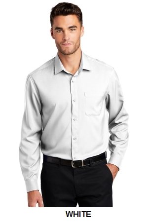 Port Authority Long Sleeve Performance Staff Shirt.  PORT A.  W401