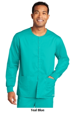 WonderWink® Unisex WorkFlex™ Snap-Front Scrub Jacket .  W. WINK  WW3080