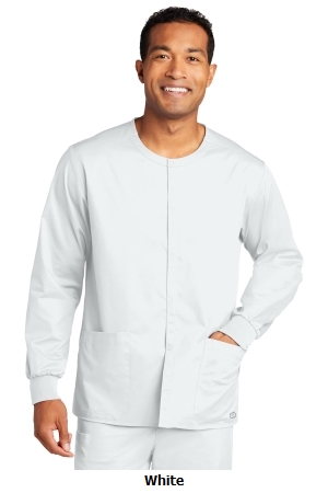 WonderWink® Unisex WorkFlex™ Snap-Front Scrub Jacket .  W. WINK  WW3080