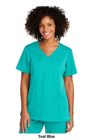 WonderWink® Women’s Premiere Flex™ V-Neck Top .  W. WINK  WW4168