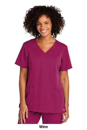 WonderWink® Women’s Premiere Flex™ V-Neck Top .  W. WINK  WW4168