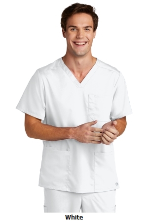 WonderWink® Men's Premiere Flex™ V-Neck Top .  W. WINK  WW5068