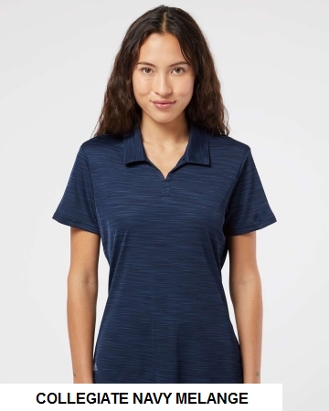 Adidas A403 - Women's Melange Polo.  ADIDAS  A403