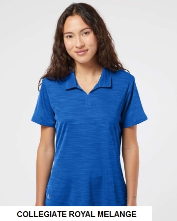 Adidas A403 - Women's Melange Polo.  ADIDAS  A403