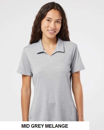 Adidas A403 - Women's Melange Polo.  ADIDAS  A403