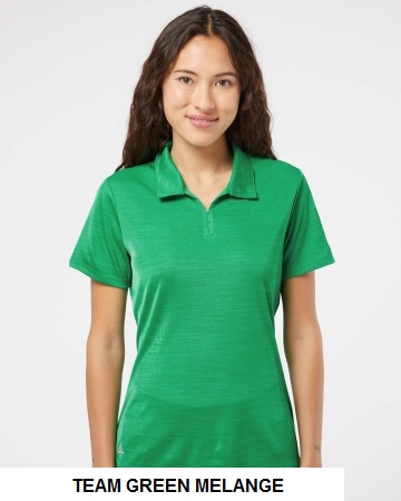 Adidas A403 - Women's Melange Polo.  ADIDAS  A403