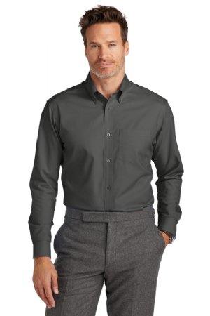 Brooks Brothers Wrinkle-Free Stretch Nailhead Shirt.  BROOKS BROS  BB18002