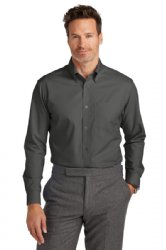 Brooks Brothers Wrinkle-Free Stretch Nailhead Shirt.  BROOKS BROS  BB18002