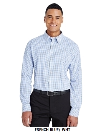 Devon & Jones CrownLux Performance Mens Micro Windowpane Shirt  (DG540)