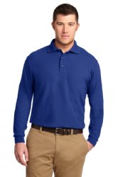 Port Authority Silk Touch Long Sleeve Polo.  PORT A.  K500LS