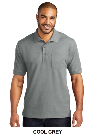 Port Authority Silk Touch Polo with Pocket.  PORT A.  K500P