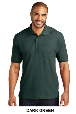 Port Authority Silk Touch Polo with Pocket.  PORT A.  K500P