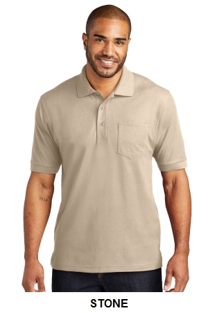 Port Authority Silk Touch Polo with Pocket.  PORT A.  K500P