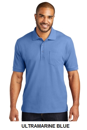 Port Authority Silk Touch Polo with Pocket.  PORT A.  K500P