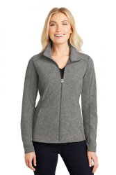 Port Authority Ladies Heather Microfleece Full-Zip Jacket