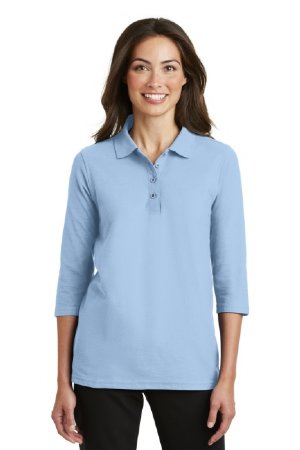 Port Authority® - Ladies Silk Touch™ 3/4-Sleeve Polo. (L562)