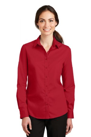 Port Authority Ladies SuperPro Twill Shirt.  PORT A.  L663