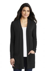 Port Authority Ladies Concept Long Pocket Cardigan.  PORT A.  LK5434