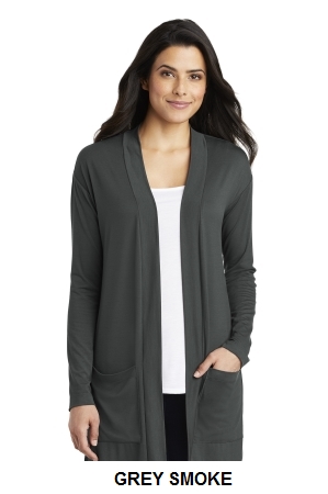 Port Authority Ladies Concept Long Pocket Cardigan.  PORT A.  LK5434