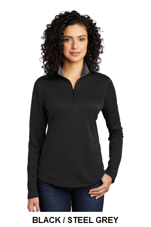 Port Authority Womens Silk Touch Performance 1/4-Zip.  PORT A.  LK584